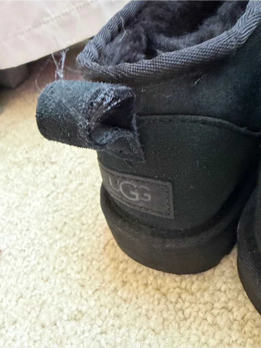 Black UGG Mini Boots